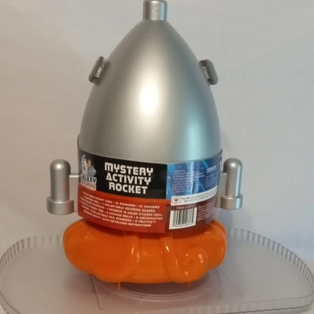 Ryan's World Adventure Rocket Playset - Art Craft Kit  Silver and Orange Rocket